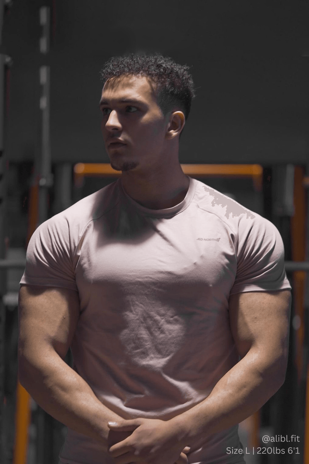 Jed North Titan 2.0 Muscle-Fit T-Shirt - Lachs