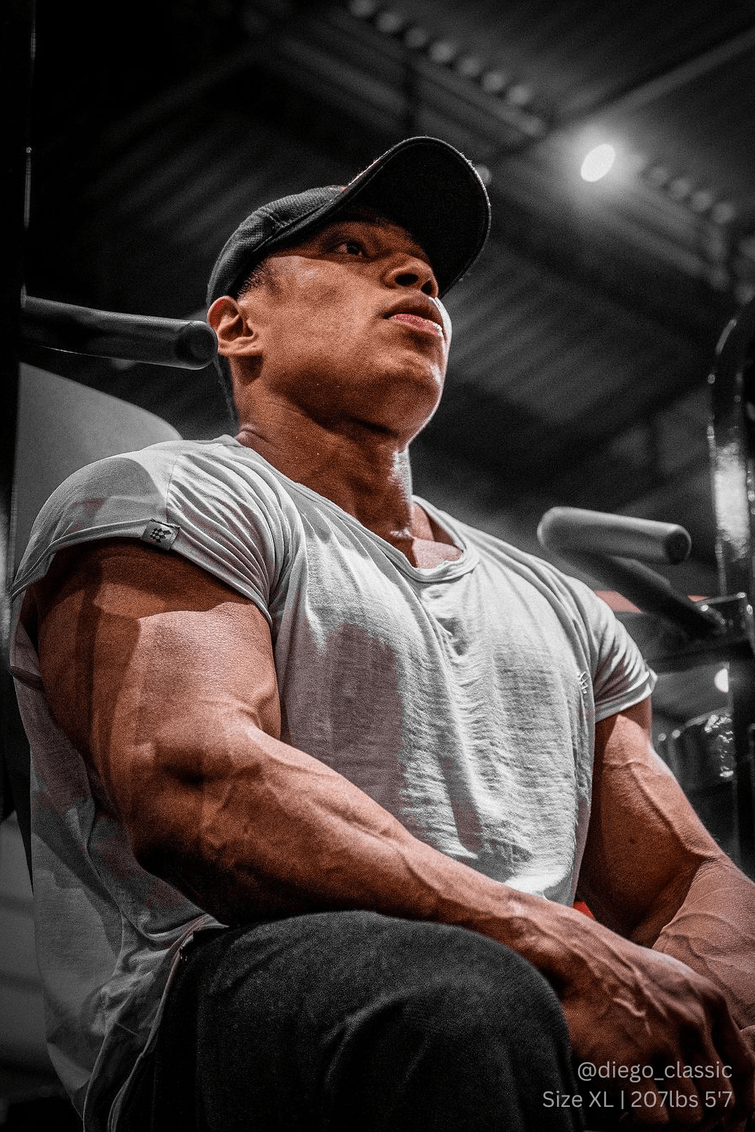 Camiseta muscular de manga corta para hombre Jed North Evolve 2.0 - Blanco hueso