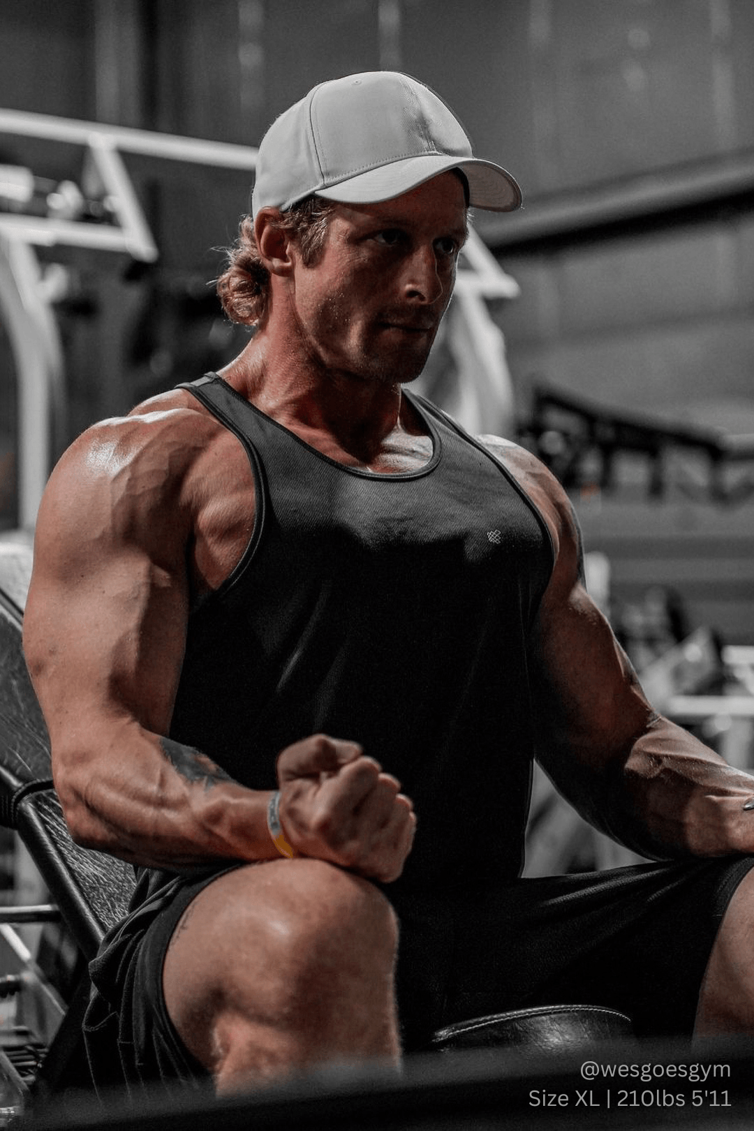 Jed North Fast-Dry Bodybuilding Workout Stringer - Schwarz