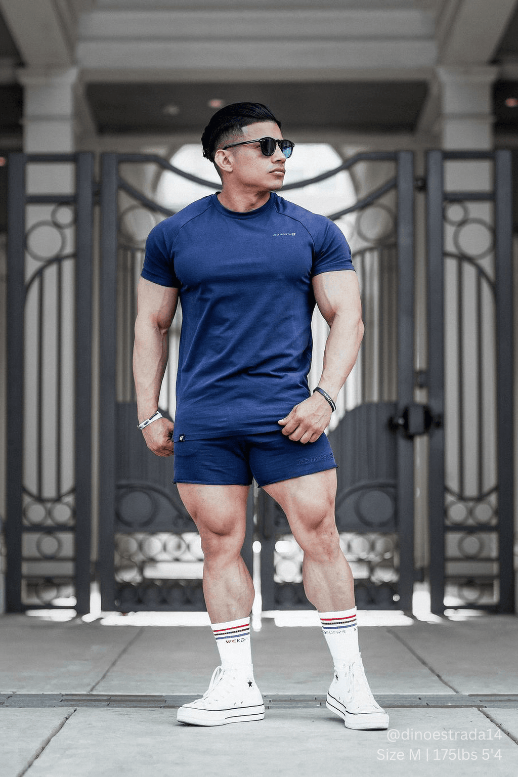 Jed North Men's Titan 2.0 Muscle-Fit T-Shirt - Navy