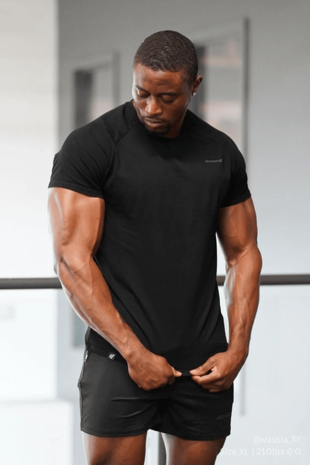 Jed North Men's Titan 2.0 Muscle-Fit T-Shirt - Black