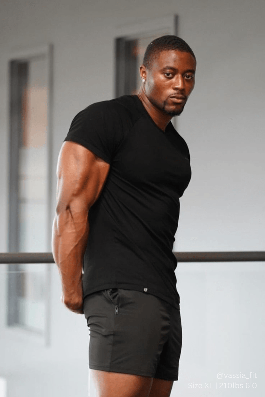 Jed North Men's Titan 2.0 Muscle-Fit T-Shirt - Black
