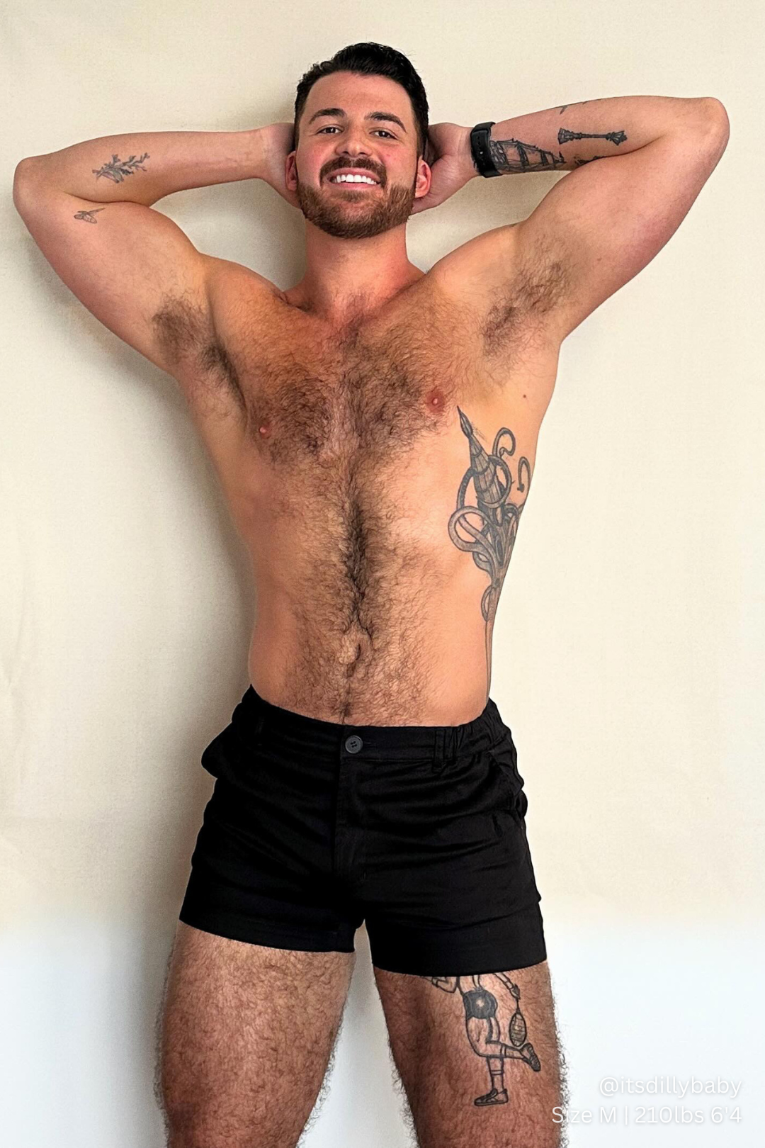 Muscle-Fit Stretch-Chino-Shorts für Herren, 4 Zoll, Tiefschwarz
