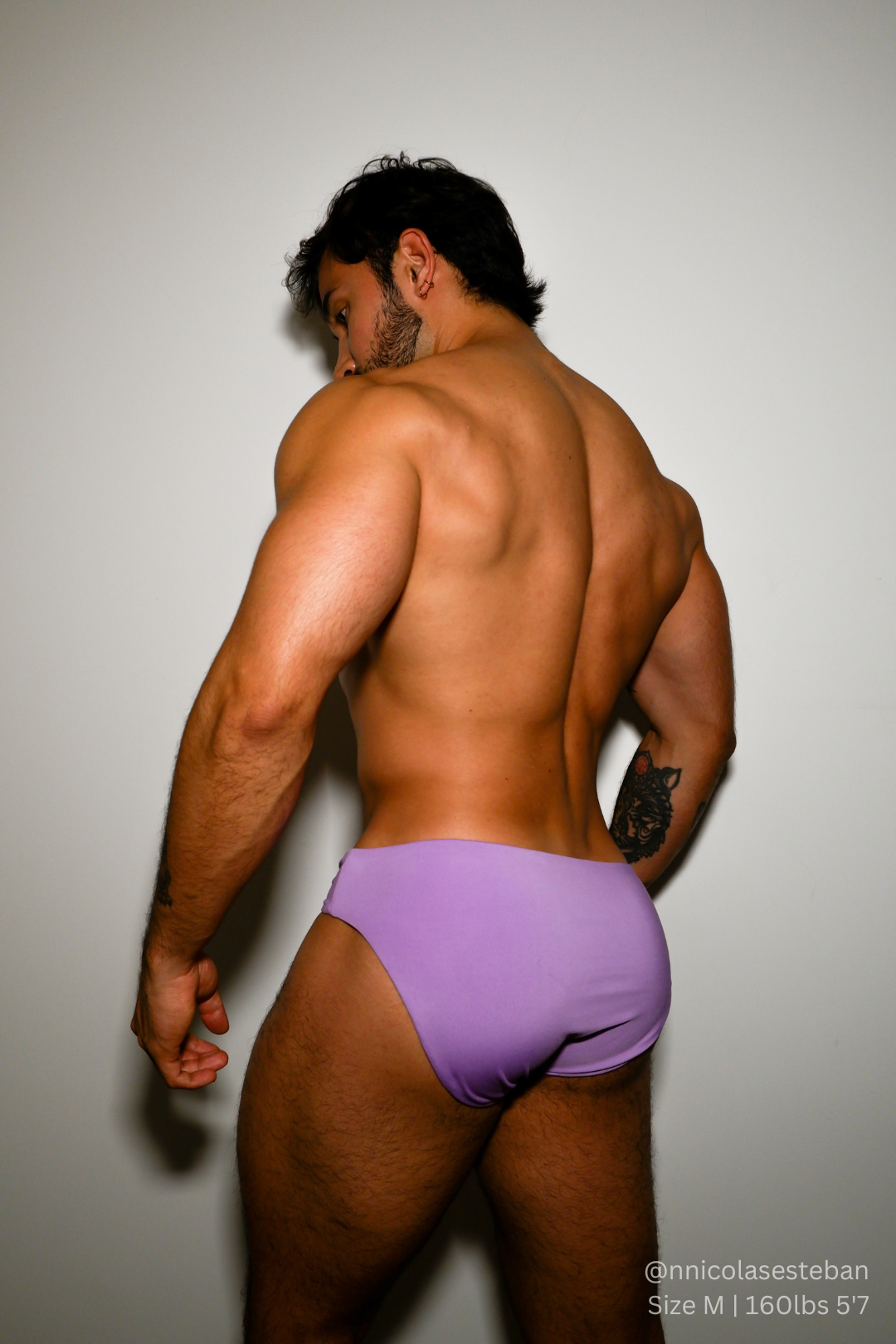 Side-tie Swim Briefs - Lavender