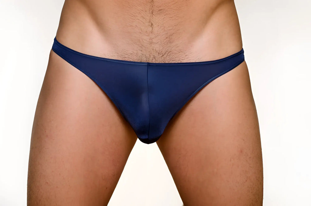 Navy blue sheer mesh briefs from 3 pack pride metro thong showcasing lightweight breathable fabric
