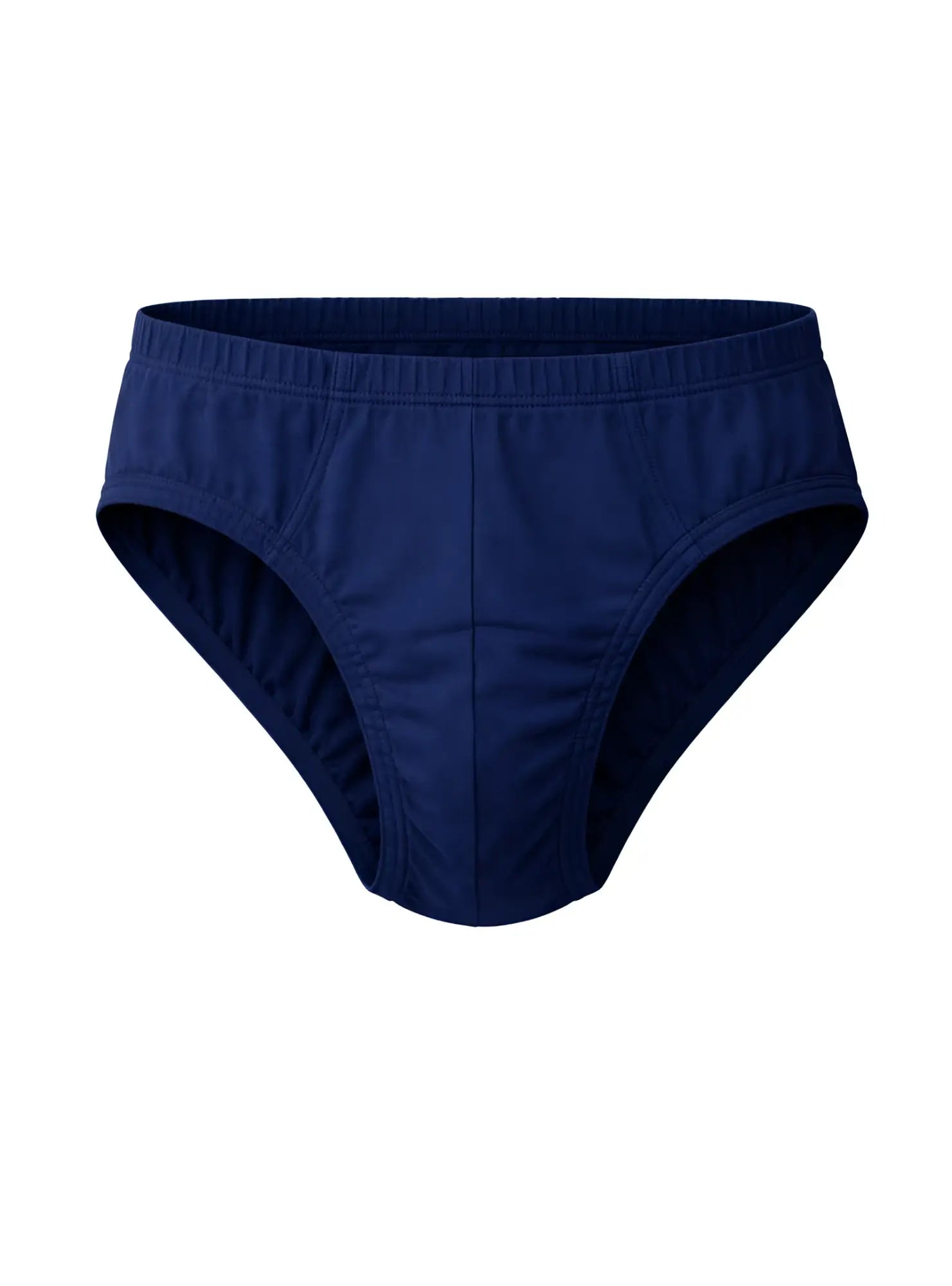 Navy blue cotton briefs with elastic waistband from Undergear contour basic brief for comfortable everyday wear