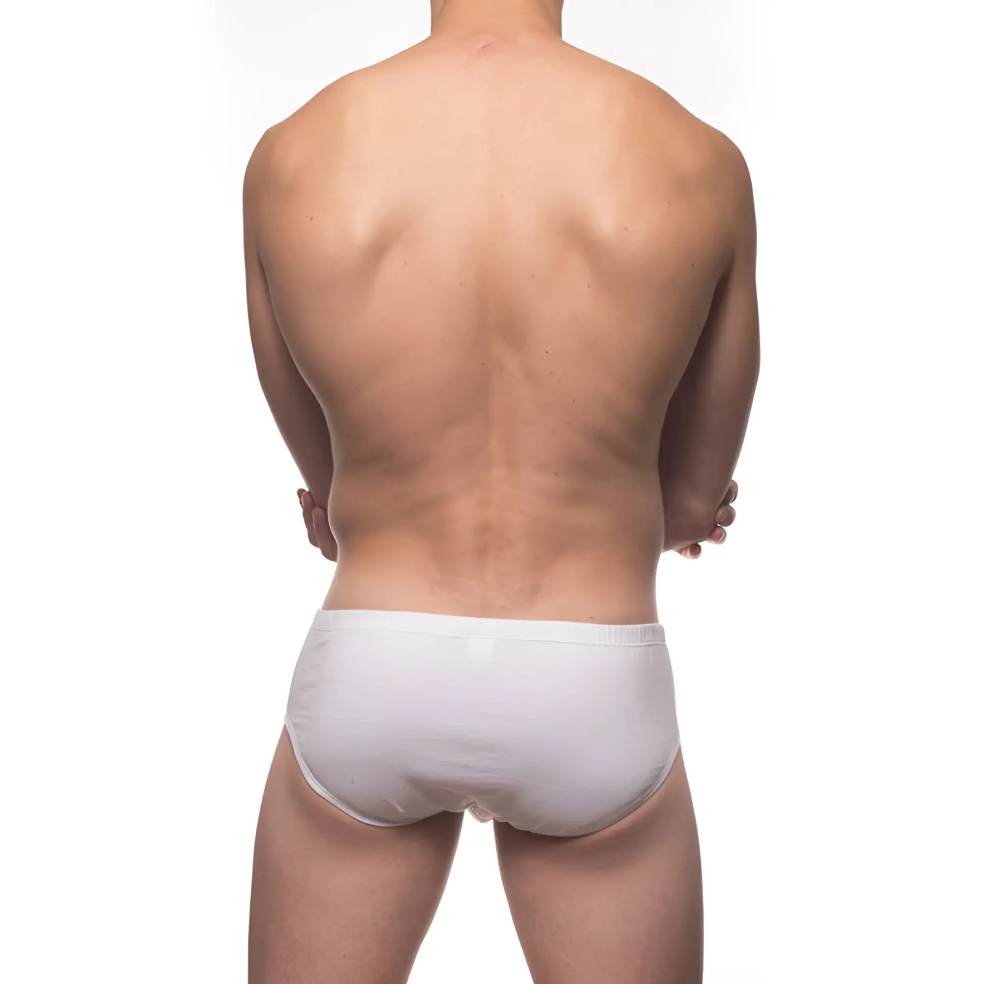 Undergear contour basic brief white cotton briefs with contour fit for everyday comfort and support
