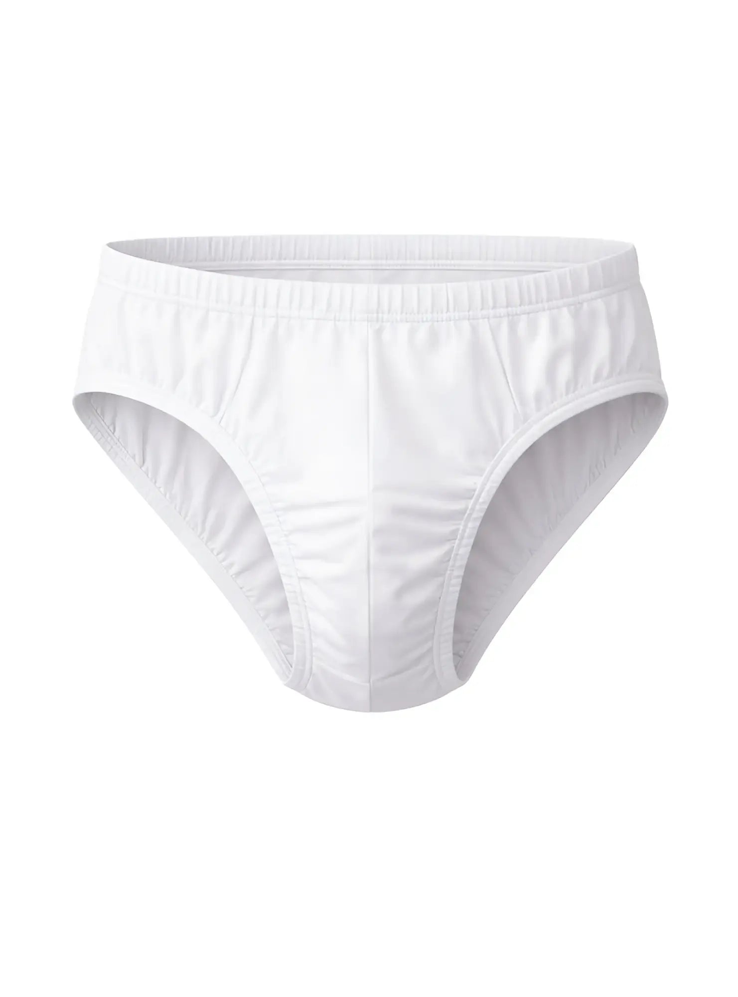 Undergear contour basic brief white cotton seamless briefs with elastic waistband for everyday comfort