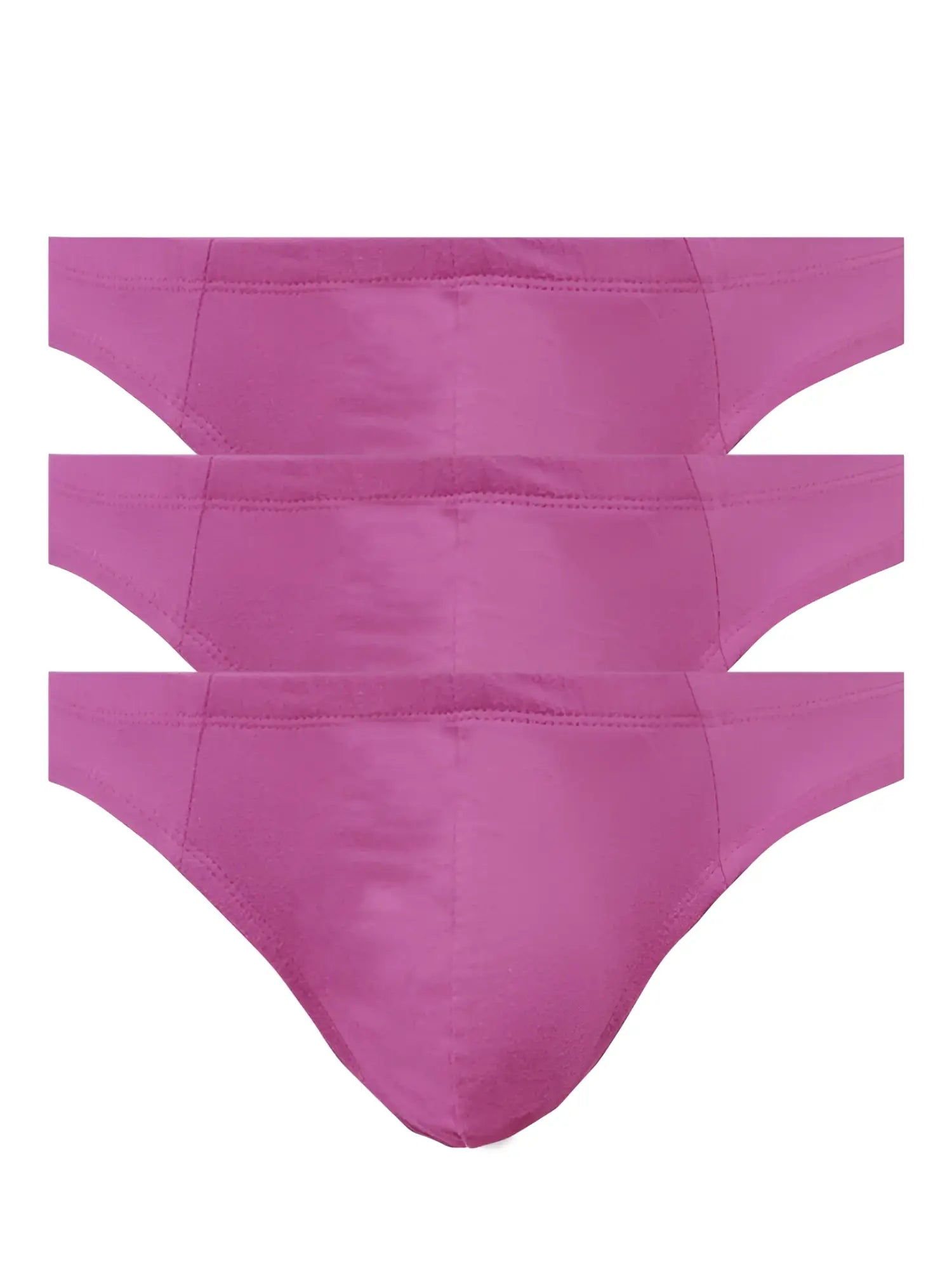 Undergear contour french brief 3-pack in fuchsia thong underwear made of soft fabric neatly stacked for everyday comfort