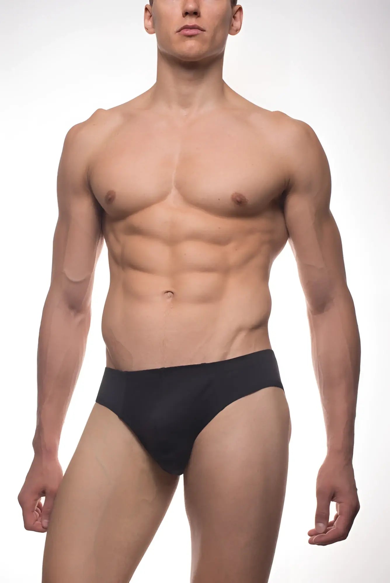 Black everyday color contour basic brief made from soft breathable fabric for comfortable daily wear