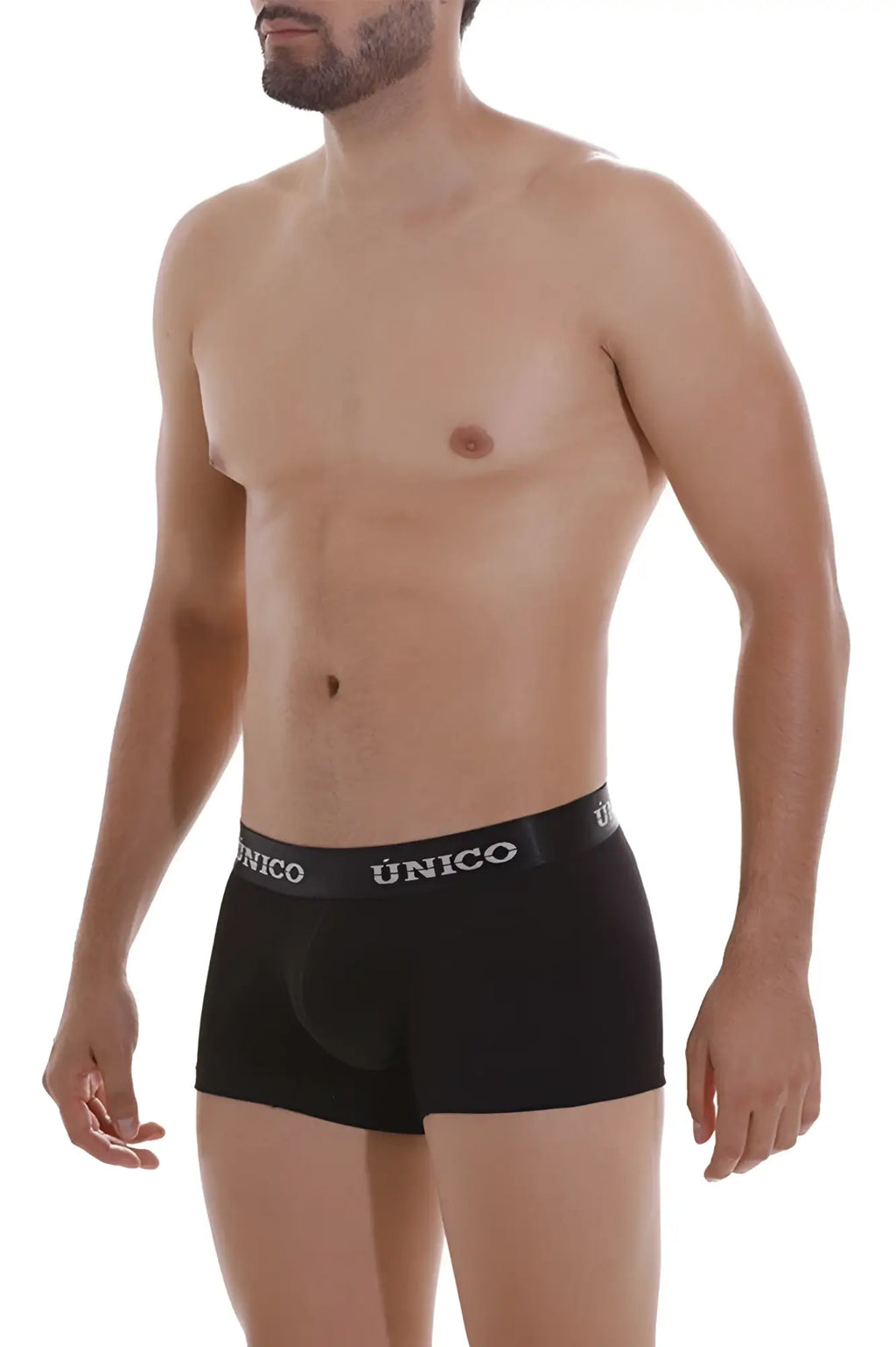 Black unico 22120100103 intenso a22 men’s briefs with white logo waistband for comfortable daily wear