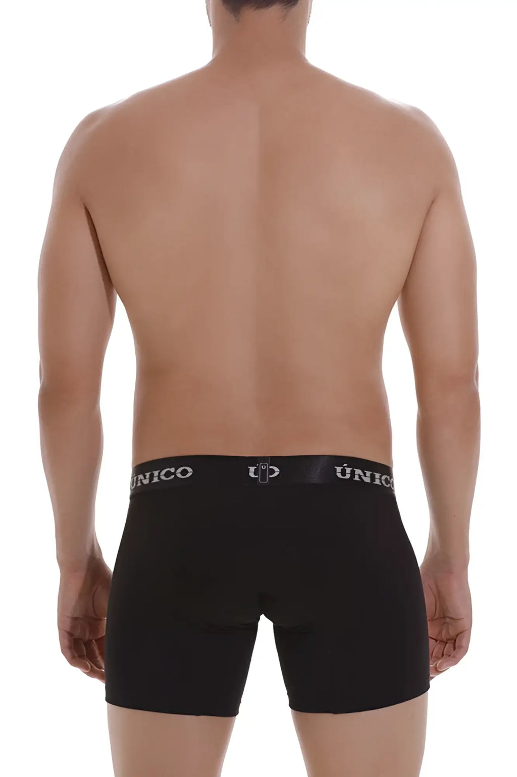 Black unico 22120100203 intenso a22 boxer briefs with sleek fitted design and branded waistband in color 99 black