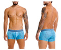 Unico 25040100101 Estraza trunks blue patterned men’s boxer briefs made from breathable fabric for comfort