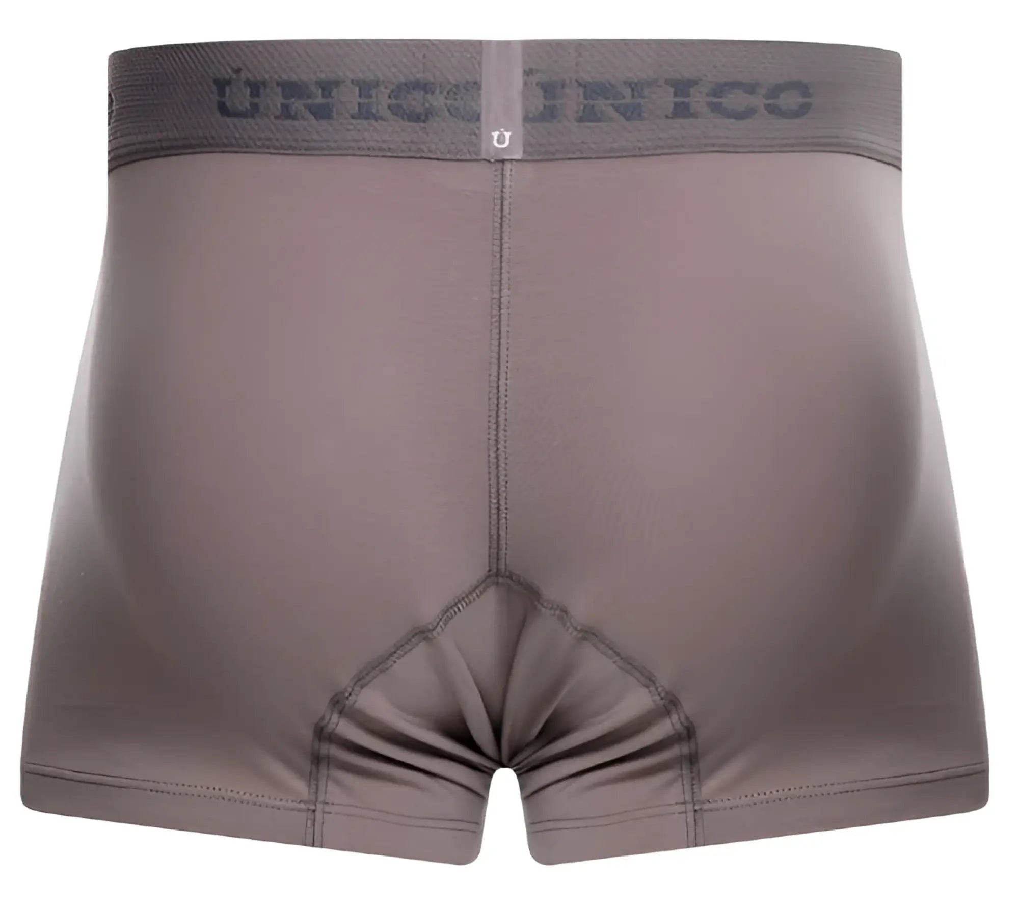 Gray unico 26020100120 ruano trunks boxer briefs with subtle textured waistband and reinforced stitching