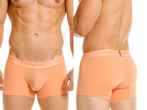 Unico 26040100122 classic apricot briefs with soft smooth fabric and subtle elastic waistband for premium support