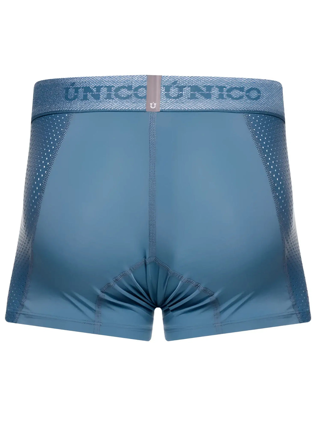 Blue unico 26040100127 classic trunks with mesh panel waistband for premium athletic comfort
