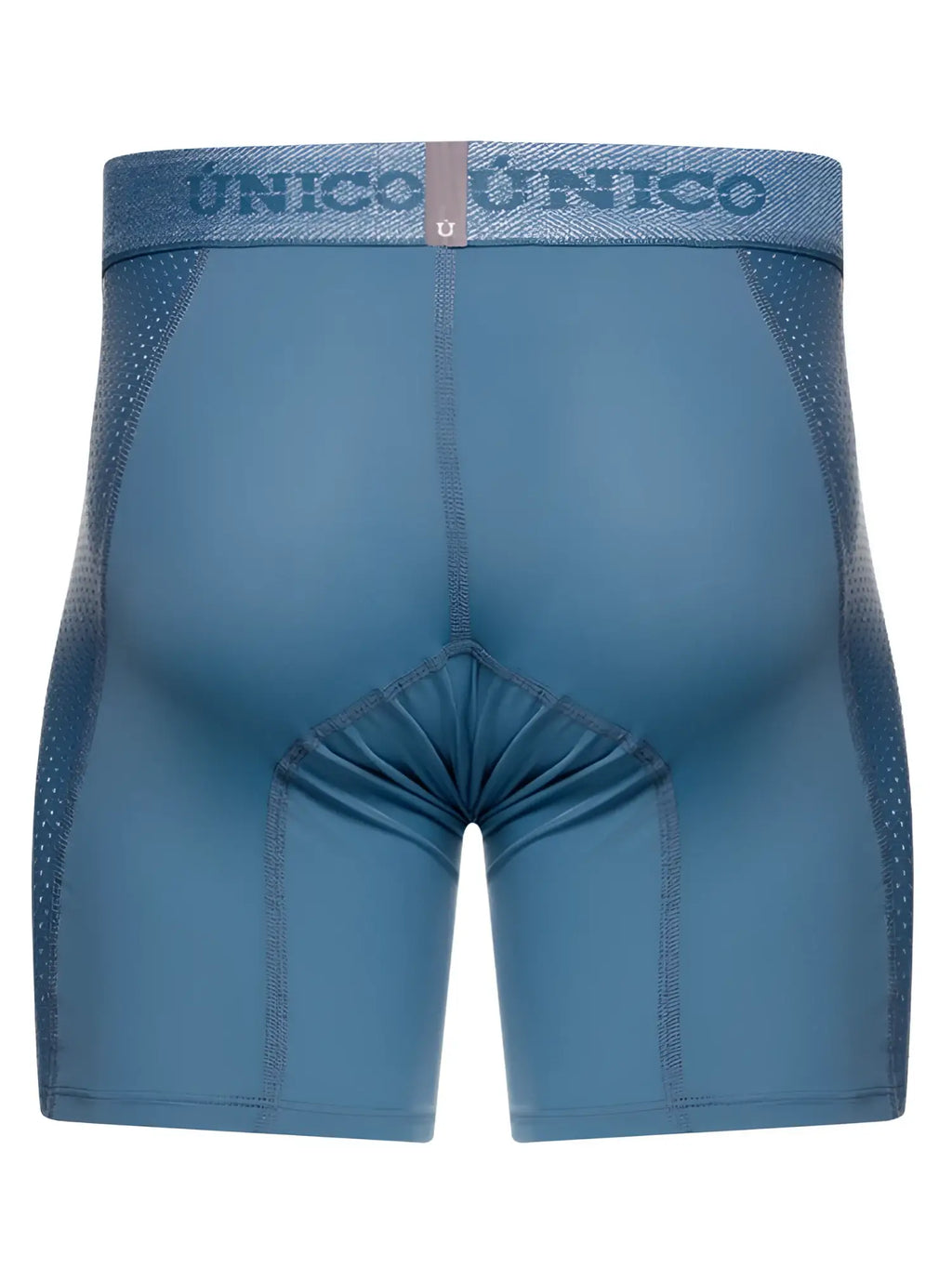 Blue unico 26040100227 classic boxer briefs with textured waistband and mesh panels for premium comfort and fit
