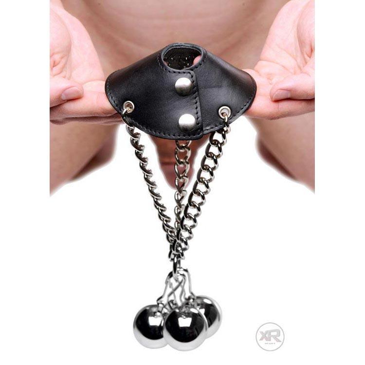 Strict Leather Fallschirm-Ballstretcher mit Spikes