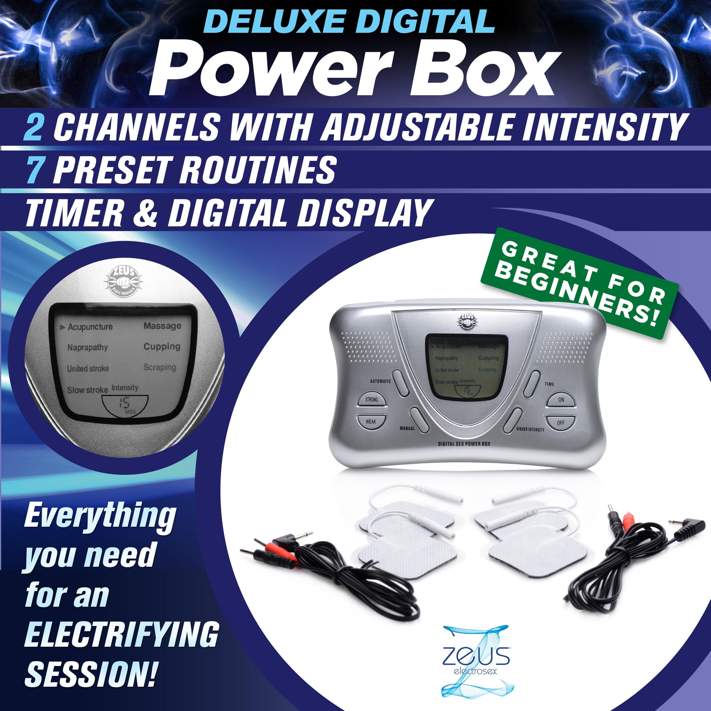 Zeus Electrosex Zeus Deluxe Digital Power Box