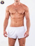 AMERICAN JOCK 8024 Men's Skins 6 Â½â€ Running Short - White