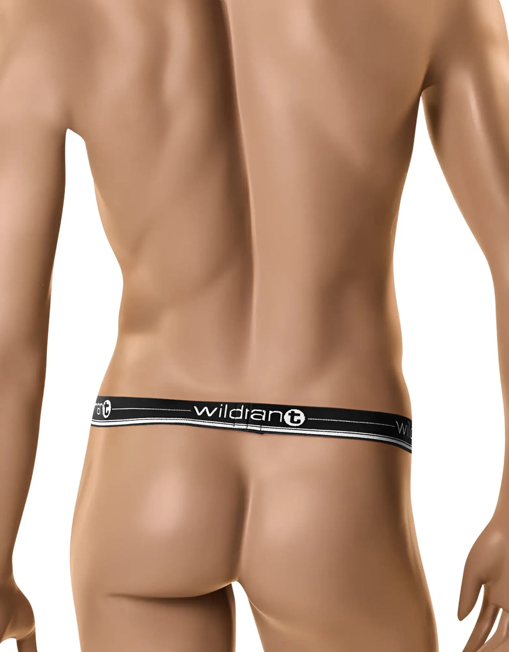 WildmanT The Ball Lifter® Protruder in black, featuring a branded elastic waistband on a male mannequin.