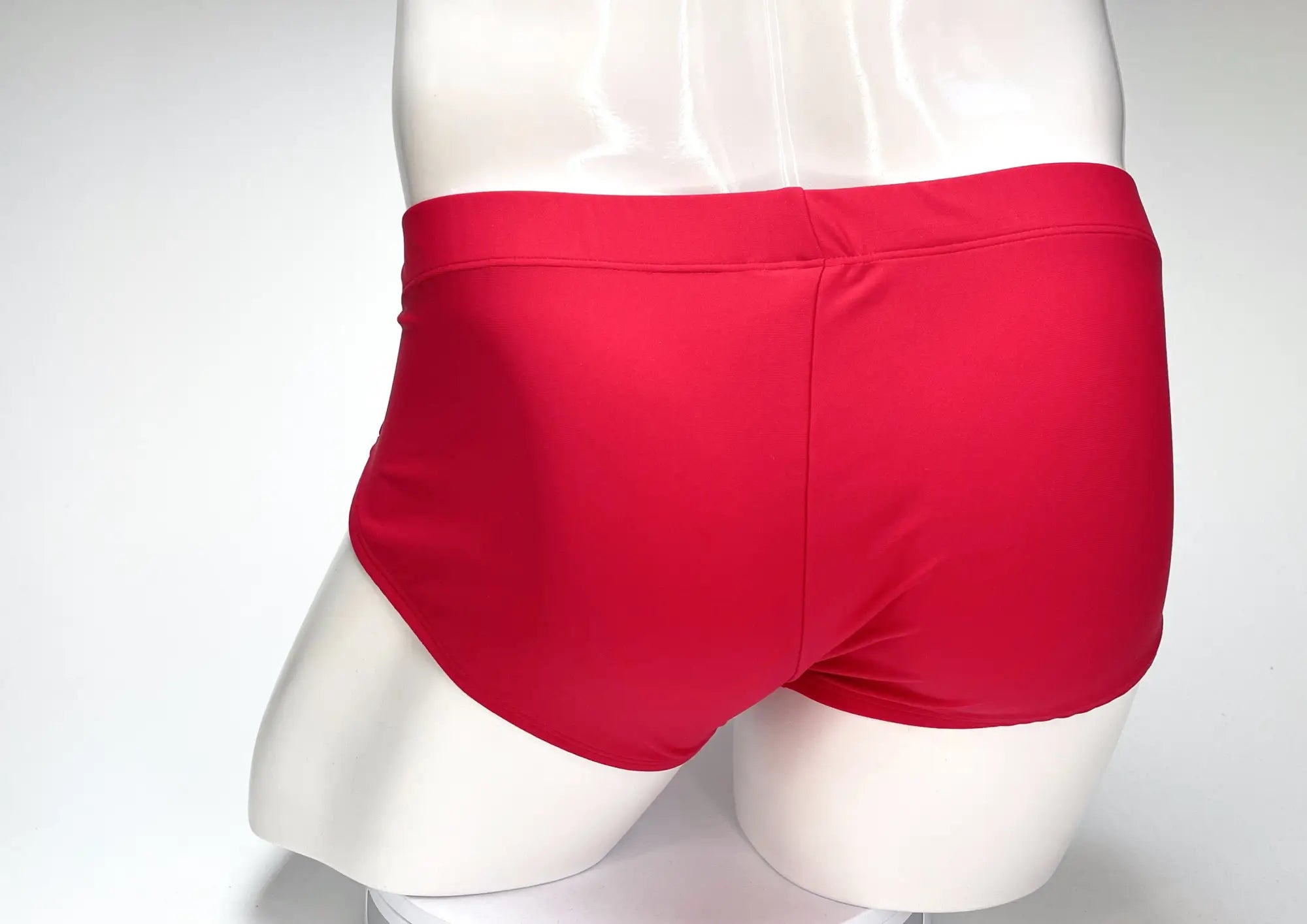 WildmanT big boy pouch swim brief in bright red with smooth stretchy fabric and a snug-fitting waistband