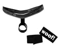 WildmanT black ball lifter harness and a separate black hook-and-loop ring with white "woof!" text.