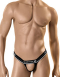 WildmanT The Original Ball Lifter in black with a white logo waistband worn on a male mannequin.