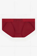 Wine jock-brief red men’s briefs with matching elastic waistband embossed with alonis brand name