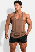 Jed North Klassischer Bodybuilding-Racerback-Stringer – Walnussbraun