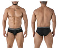 Black xtremen 41315 cotton blend briefs with gray patterned victorion waistband for comfortable everyday wear