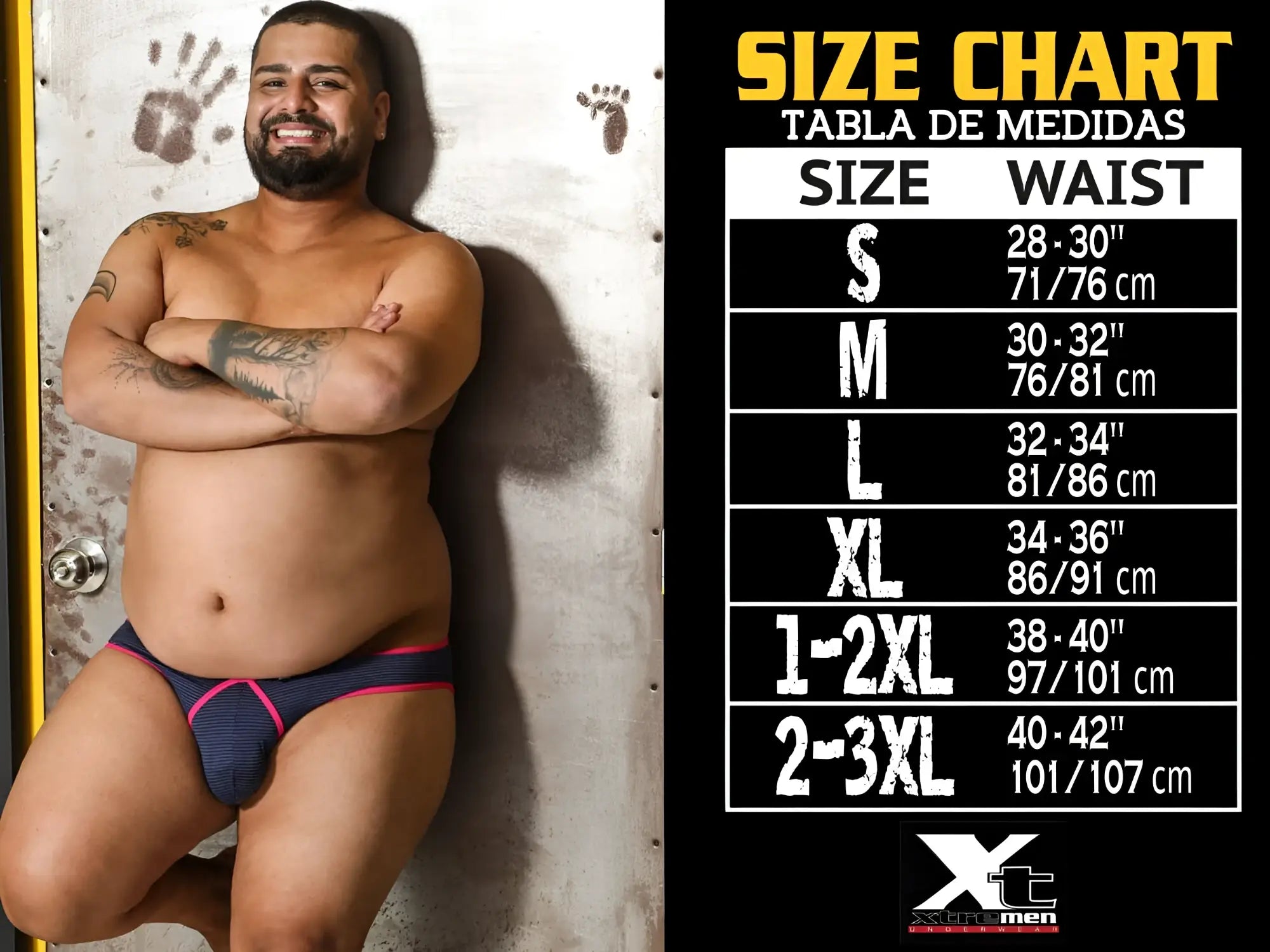 Xtremen 51437c cycling print boxer briefs in navy blue and pink with textured fabric design for athletic use