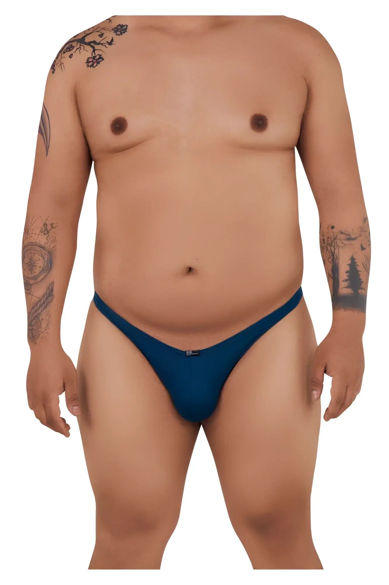 Xtremen 91093X microfiber bikini in petrol blue with a small black logo on the center waistband