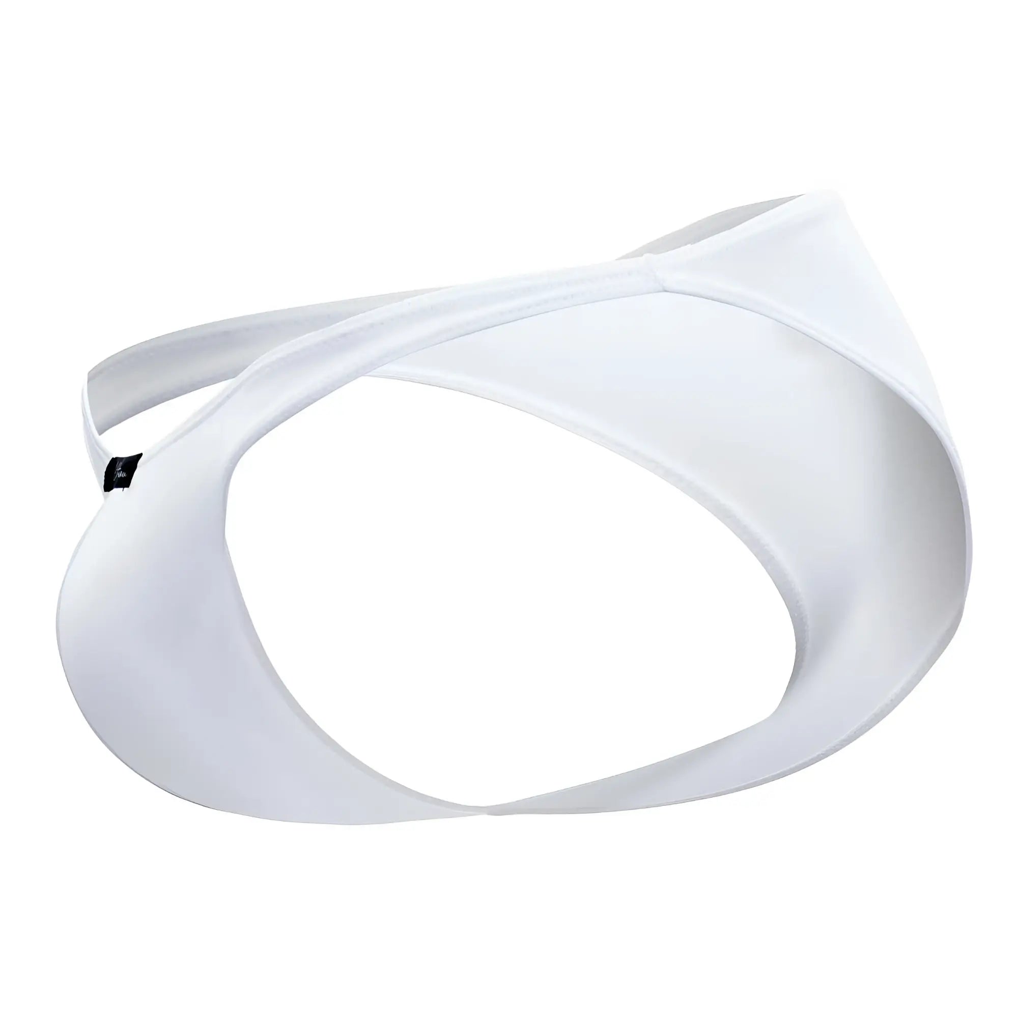 Xtremen 91093X microfiber bikini swim trunks in white with sleek minimalist design and smooth fabric finish
