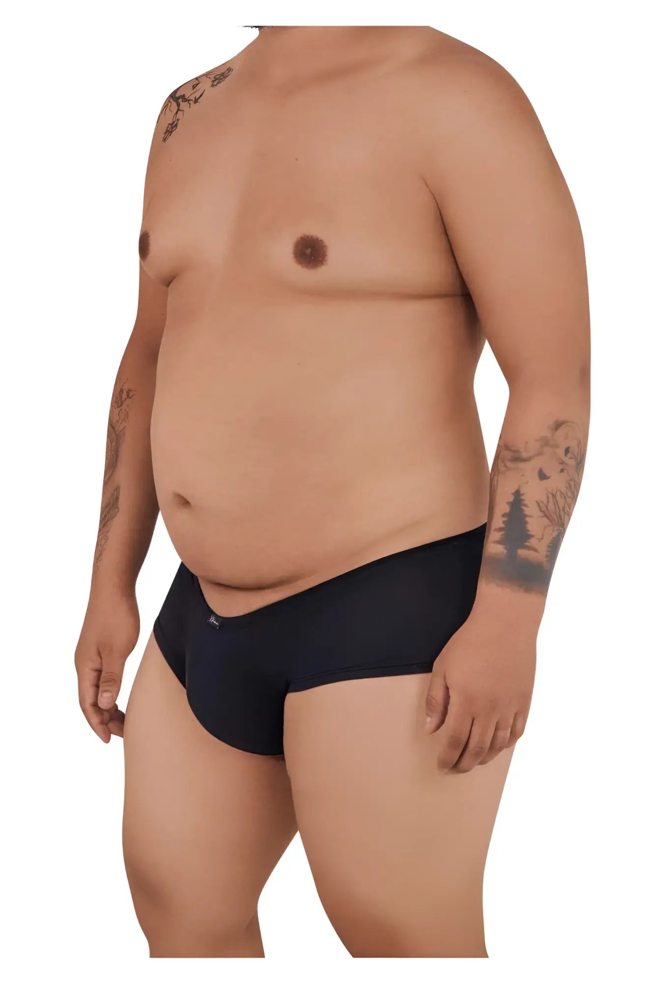 Black xtremen 91103x microfiber trunks with a small white logo on the left hip for comfortable wear