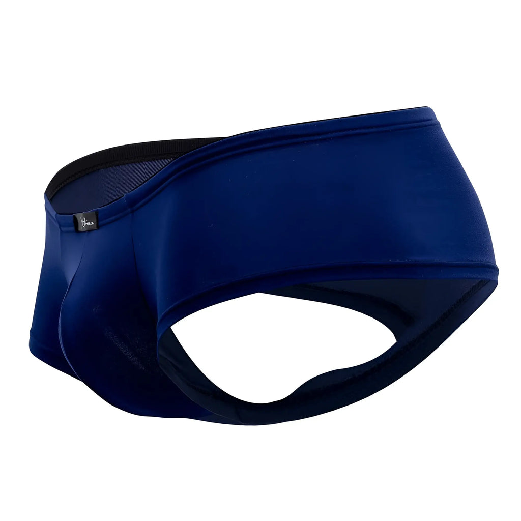 Deep blue xtremen 91103x microfiber men’s seamless briefs with black elastic waistband for comfortable fit