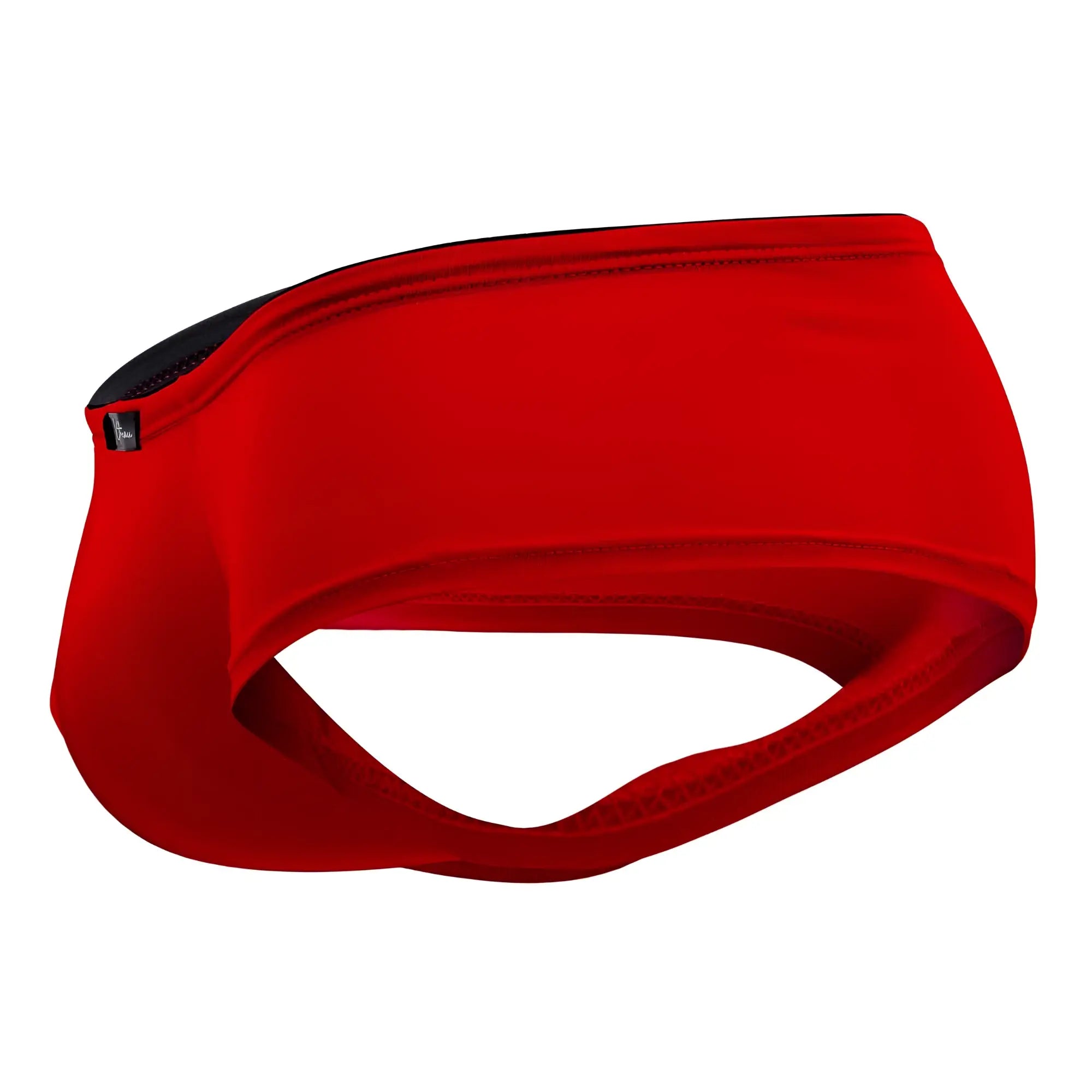Red xtremen 91103x microfiber trunks with a red elastic headband black mesh lining and small brand tag