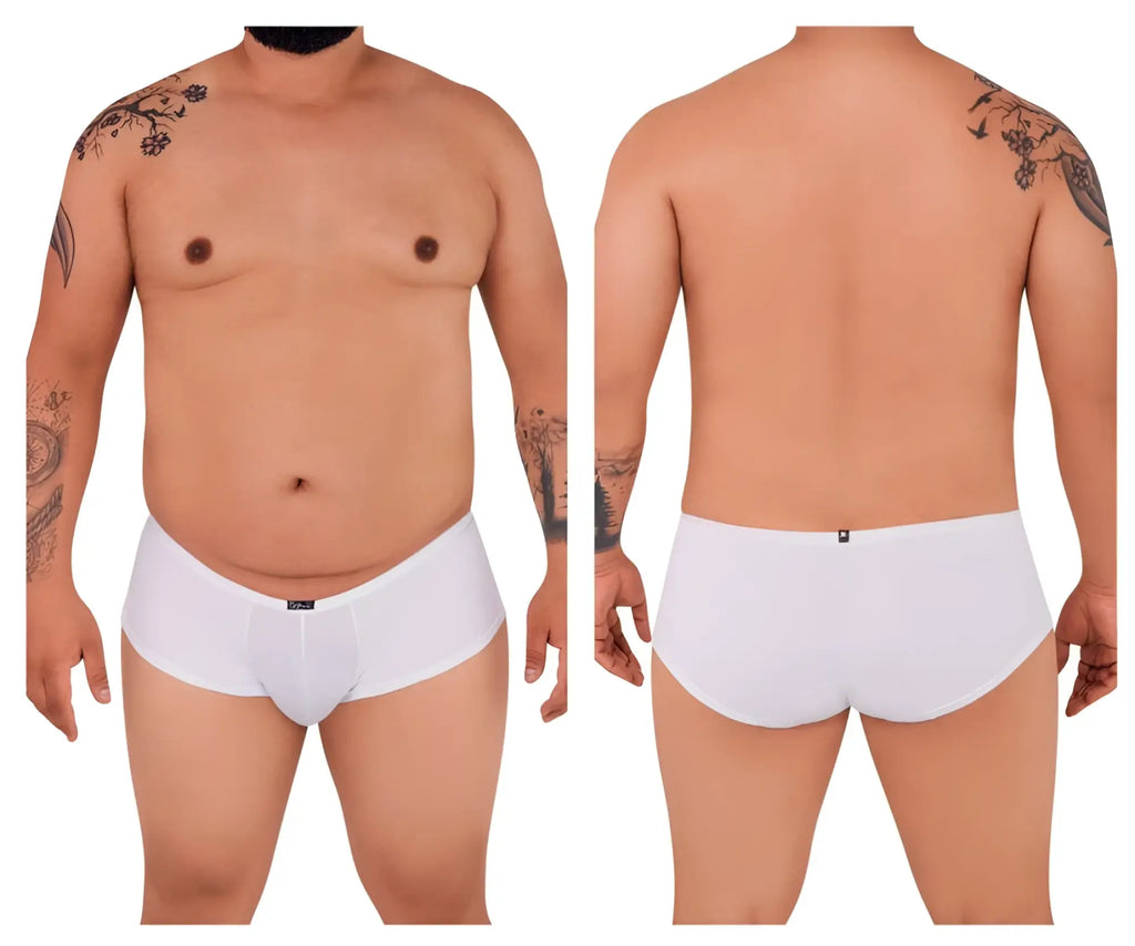 Xtremen 91103x microfiber white men’s briefs with subtle elastic waistband and minimalistic design