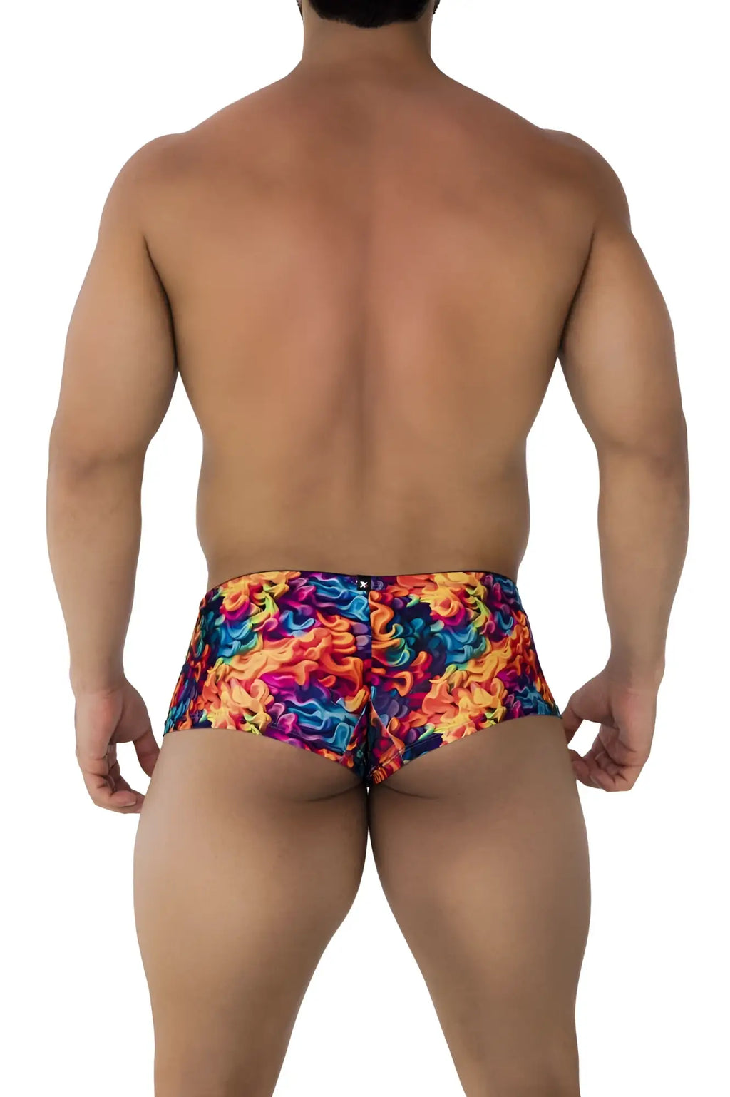 Xtremen 91170 printed trunks feature vibrant multicolored flame-patterned swim trunks with a bold design
