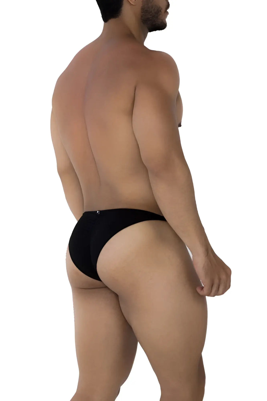 Black xtremen 91177 microfiber bikini briefs with sleek form-fitting design for comfortable everyday wear