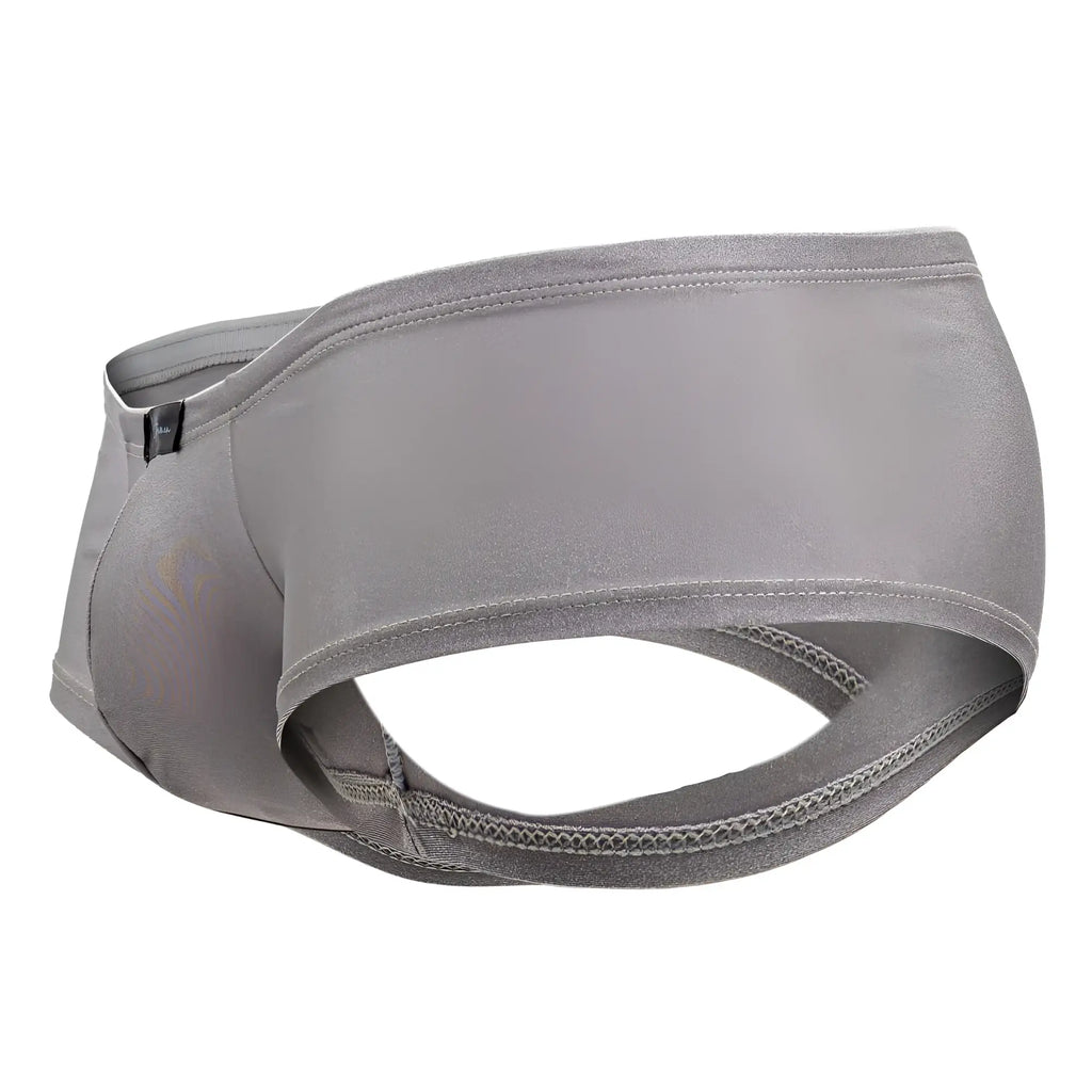 Gray xtremen 91180 microfiber trunks made of smooth stretchy fabric with sleek modern design in silver color