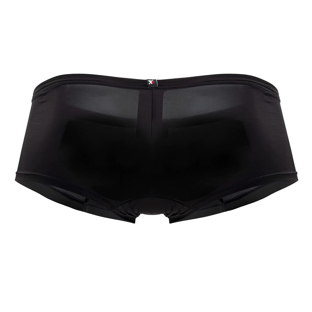 Xtremen 91181 microfiber trunks black mesh briefs with sleek form-fitting design and subtle waistband branding
