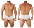 White xtremen 91181 microfiber trunks in pink with a smooth form fitting design and small black logo on waistband