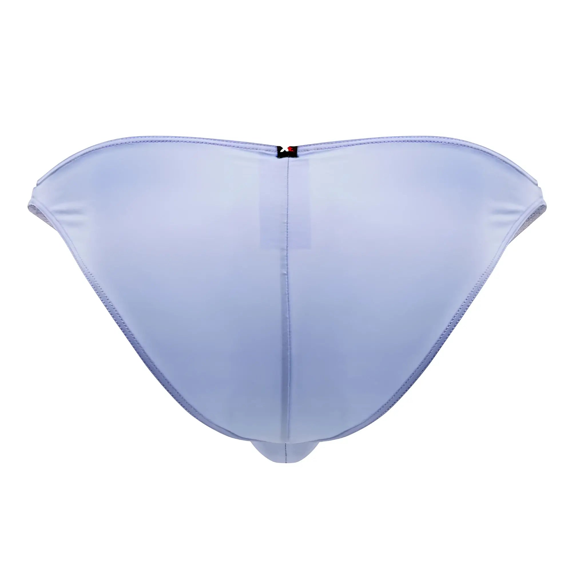 Xtremen 91183 microfiber bikini in lilac features light purple sleek form-fitting swim trunks with subtle sheen