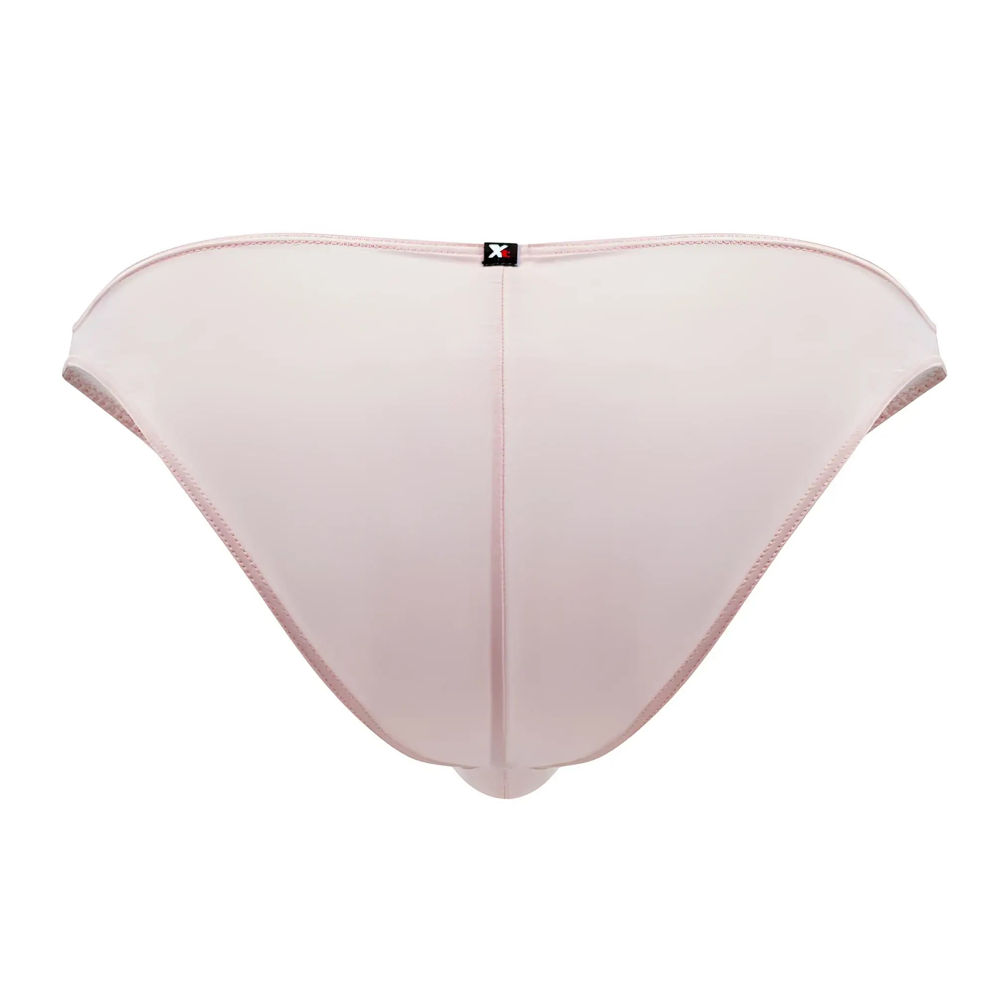 Xtremen 91183 microfiber bikini in pale pink with delicate mesh fabric subtle sheen and fine stitching details