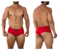 Xtremen 91190 jacquard red men’s briefs with snug fit and elastic waistband for comfortable support
