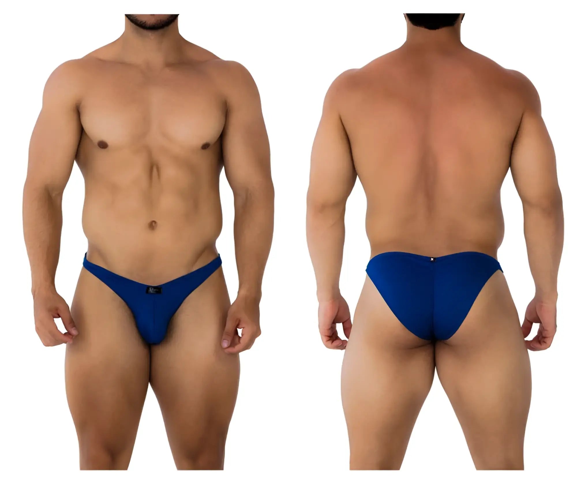Blue athletic briefs xtremen 91192 jacquard bikini with sleek form-fitting design in royal blue color