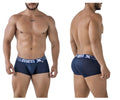 Navy blue Xtremen 91206B microfiber men’s briefs with white xtreme men branding on the waistband