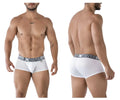 White xtremen 91206b microfiber trunks with gray elastic waistband featuring xtreme logo for men
