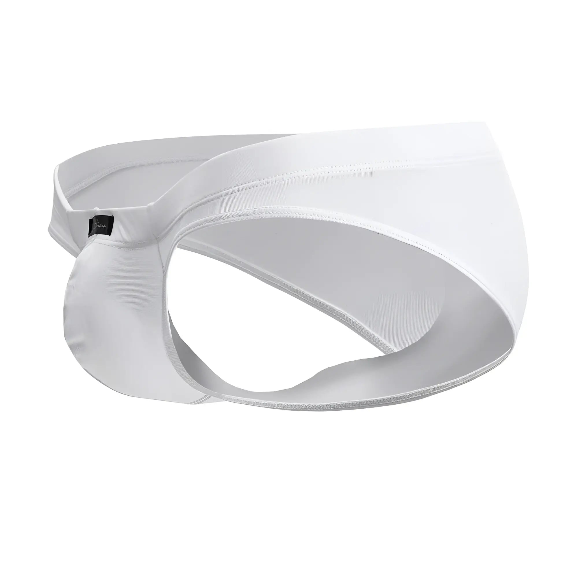 White xtremen 91207b microfiber briefs with sleek minimalist design and smooth fabric finish for men